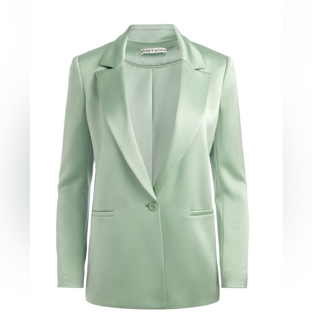 Alice + Olivia Pastel Green Suit Jacket